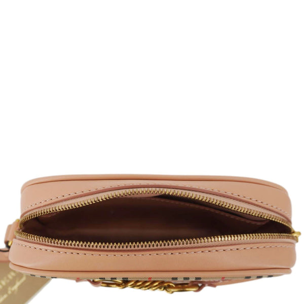 BURBERRY 1983 Knight Link Check Canvas Bumbag Beige