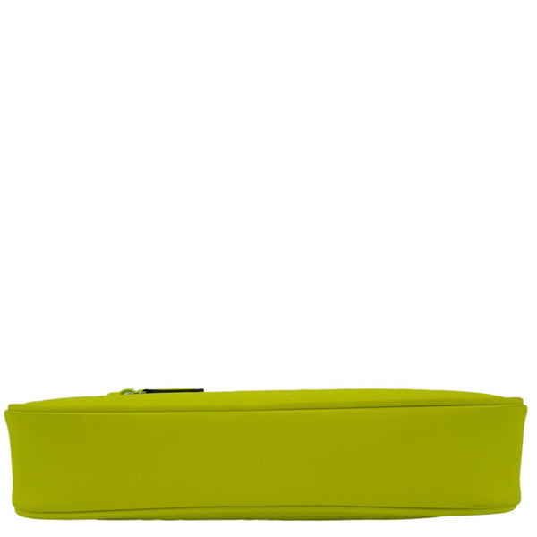 GUCCI GG Small Rubber Effect Leather Crossbody Bag Neon Yellow 771293