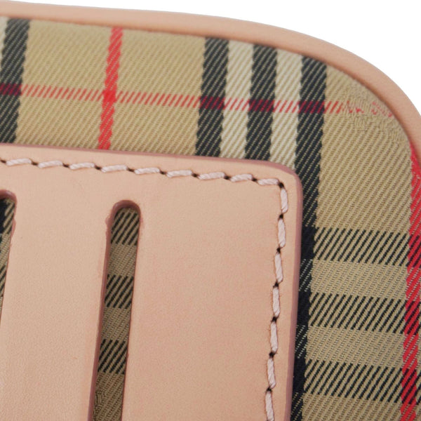 BURBERRY 1983 Knight Link Check Canvas Bumbag Beige