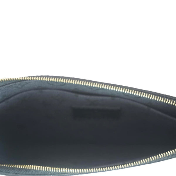 LOUIS VUITTON Neverfull Crafty Giant Monogram Canvas Wristlet Pouch Red