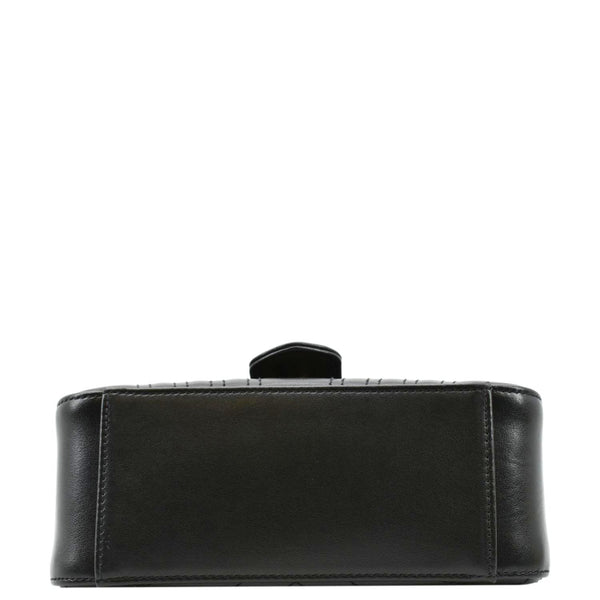 GUCCI GG Marmont Leather Top Handle Crossbody Bag Black 547260