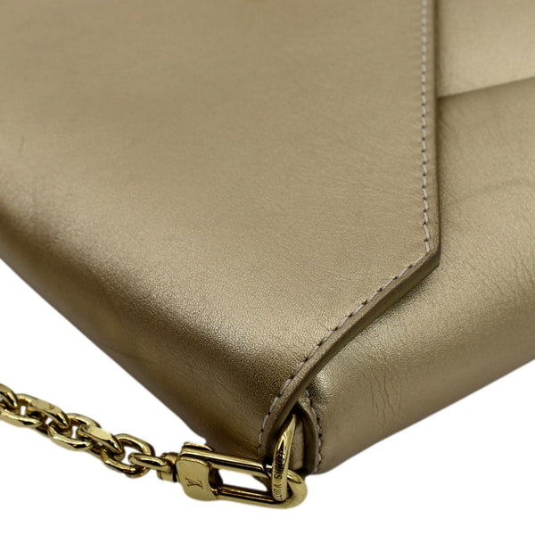 LOUIS VUITTON Love Note Metallic Calfskin Chain Shoulder Bag Gold