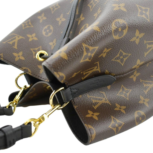 LOUIS VUITTON Neonoe Monogram Canvas Shoulder Bag Black