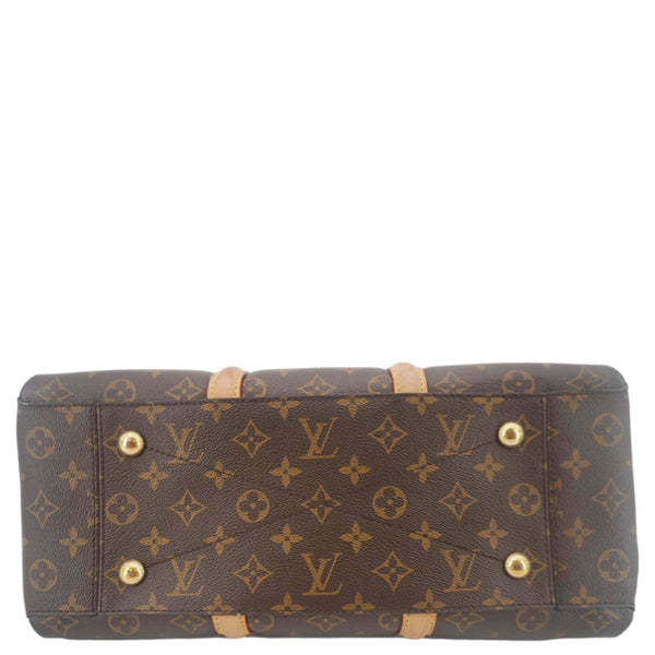 LOUIS VUITTON Soufflot MM Monogram Canvas Shoulder Bag Brown