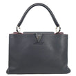 LOUIS VUITTON Capucines Taurillon Leather Satchel Bag Black