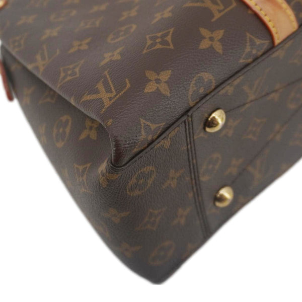 LOUIS VUITTON Soufflot MM Monogram Canvas Shoulder Bag Brown
