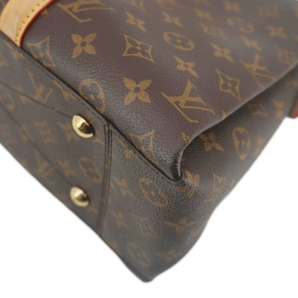 LOUIS VUITTON Soufflot MM Monogram Canvas Shoulder Bag Brown