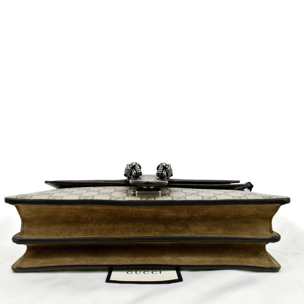 GUCCI Dionysus Small GG Supreme Canvas Shoulder Bag Beige 400249