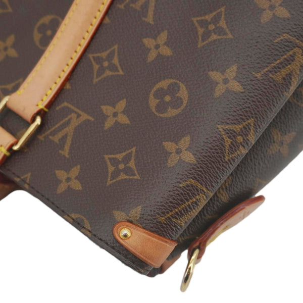 LOUIS VUITTON Soufflot MM Monogram Canvas Shoulder Bag Brown