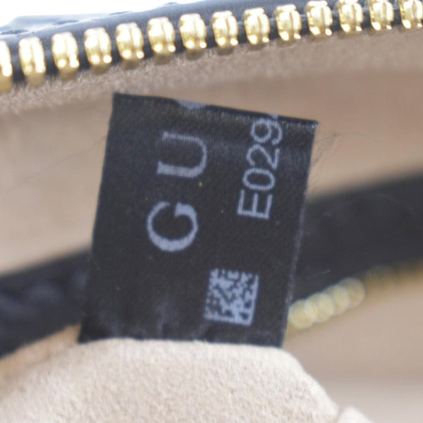 GUCCI Ophidia GG Web Leather Top Handle Shoulder Bag Black 524532