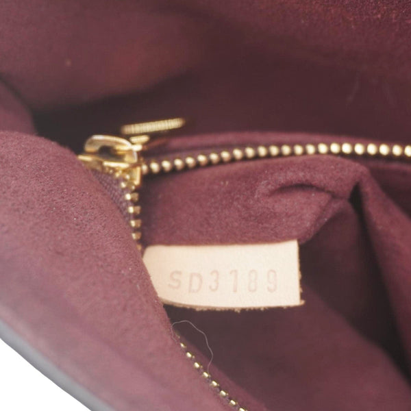 LOUIS VUITTON Soufflot MM Monogram Canvas Shoulder Bag Brown