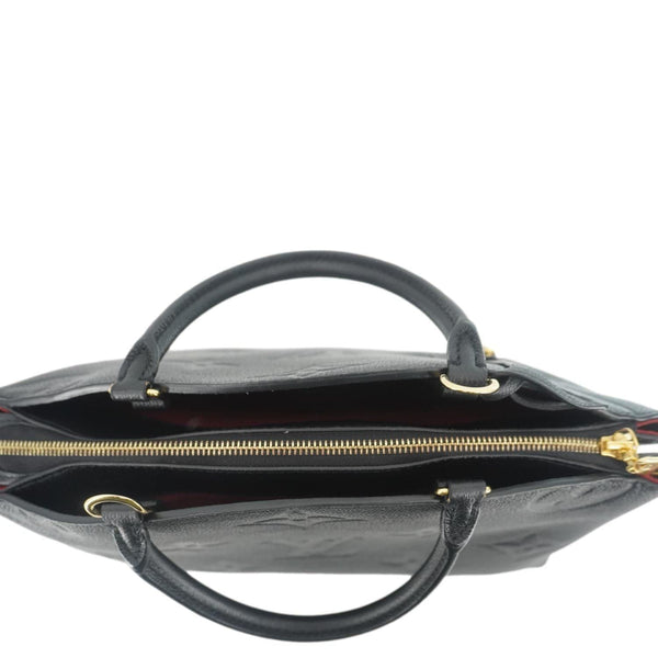 LOUIS VUITTON Grand Palais MM Monogram Empreinte Leather Shoulder Bag Black