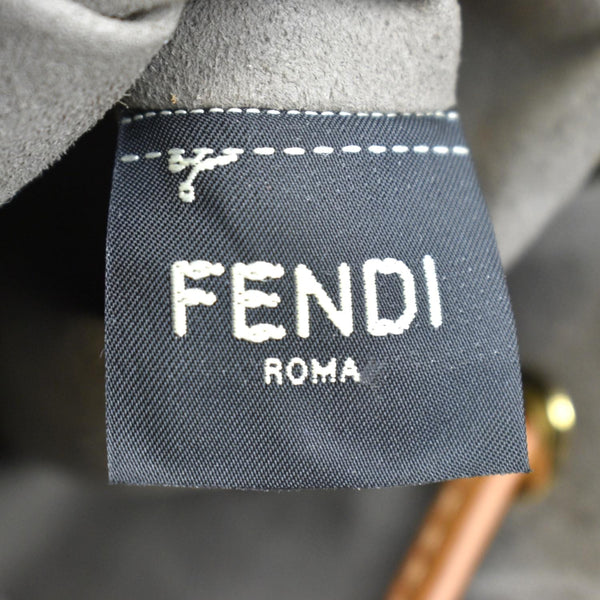 Fendi Mon Tresor Leather Bucket Crossbody Bag in Brown - Tag