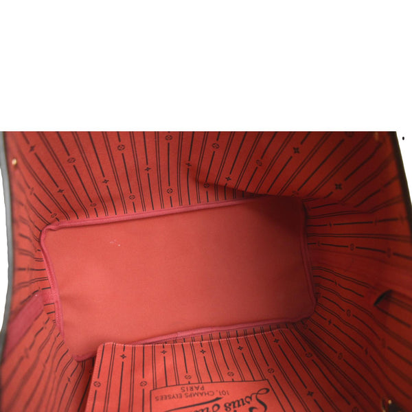 LOUIS VUITTON Neverfull GM Damier Ebene Tote Shoulder Bag Brown