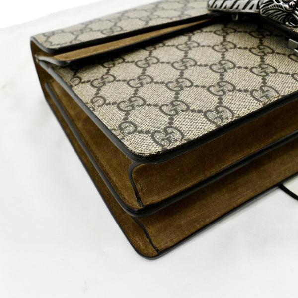 GUCCI Dionysus Small GG Supreme Canvas Shoulder Bag Beige 400249