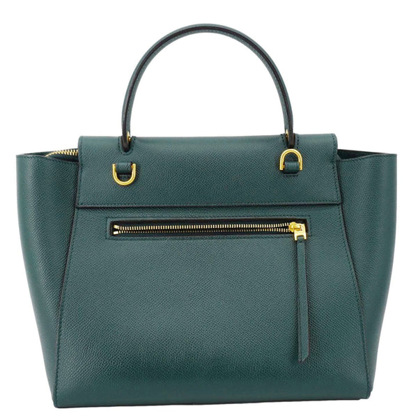 CELINE Micro Belt Grained Leather Shoulder Bag Green