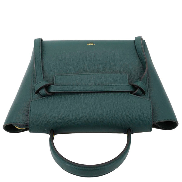 CELINE Micro Belt Grained Leather Shoulder Bag Green