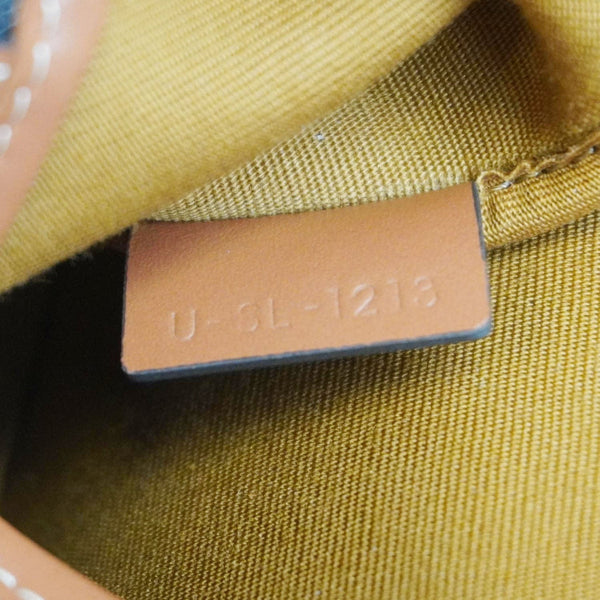 CELINE Small Triomphe Canvas Bucket Bag Tan