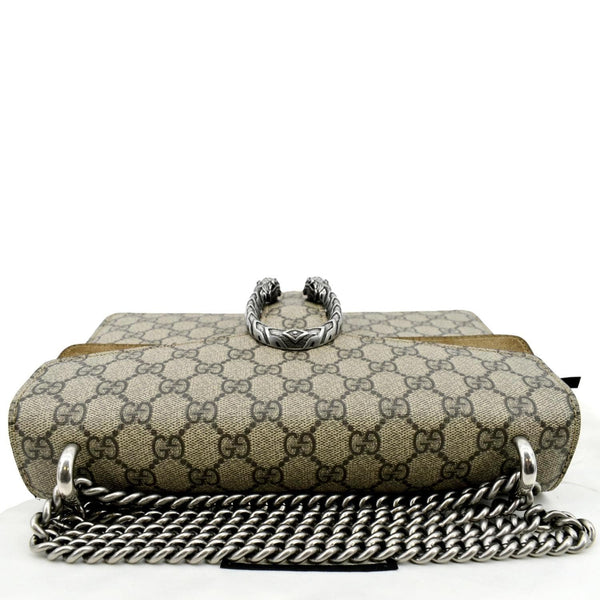 GUCCI Dionysus Small GG Supreme Canvas Shoulder Bag Beige 400249