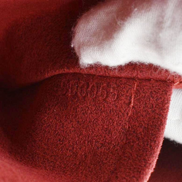 LOUIS VUITTON Sonatine Monogram Canvas Satchel Bag Brown