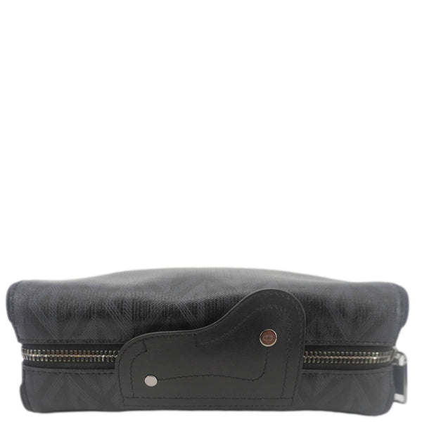 CHRISTIAN DIOR Lingot 22 CD Diamond Canvas Messenger Bag Black