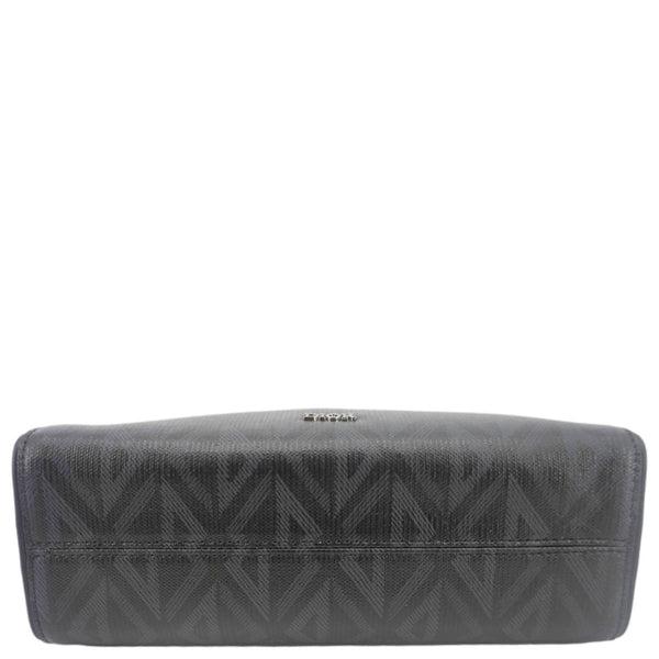 CHRISTIAN DIOR Lingot 22 CD Diamond Canvas Messenger Bag Black