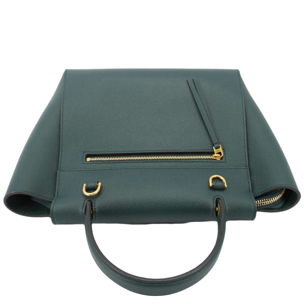 CELINE Micro Belt Grained Leather Shoulder Bag Green