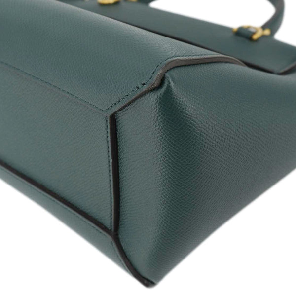 CELINE Micro Belt Grained Leather Shoulder Bag Green