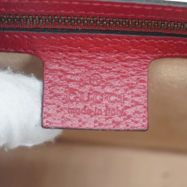 GUCCI Queen Margaret Bee GG Supreme Canvas Shoulder Bag Red 476541