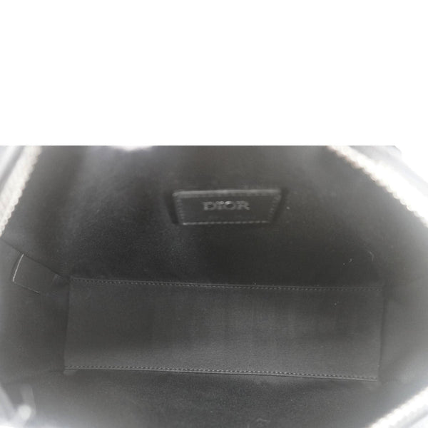 CHRISTIAN DIOR Lingot 22 CD Diamond Canvas Messenger Bag Black