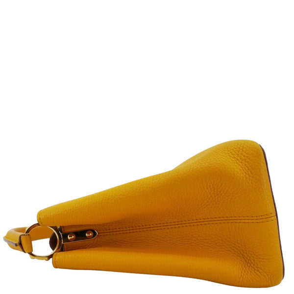 LOUIS VUITTON Capucines MM Taurillon Leather Satchel Bag Yellow
