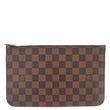 LOUIS VUITTON Neverfull Wristlet Damier Ebene Pouch Brown