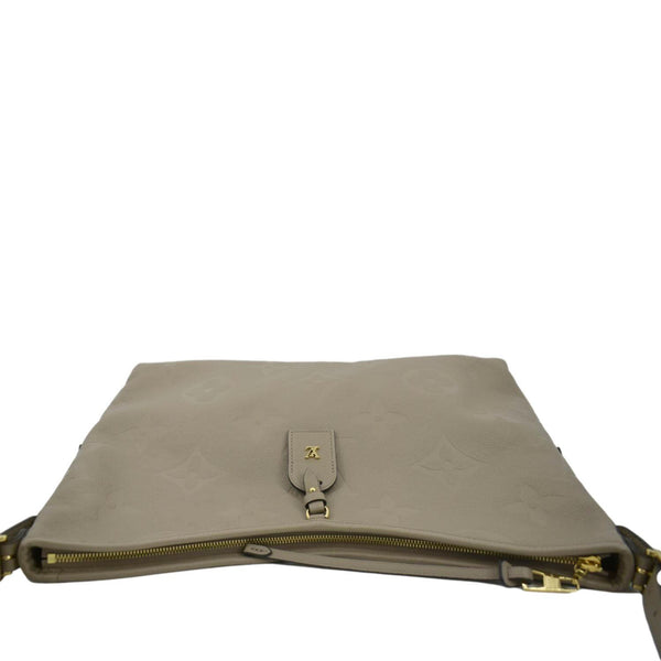 LOUIS VUITTON Carryall MM Monogram Empreinte Crossbody Bag Tourterelle Gray