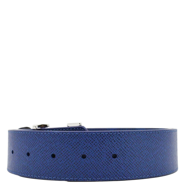 LOUIS VUITTON LV Initiales Reversible Monogram Canvas Belt Blue Size 100/40