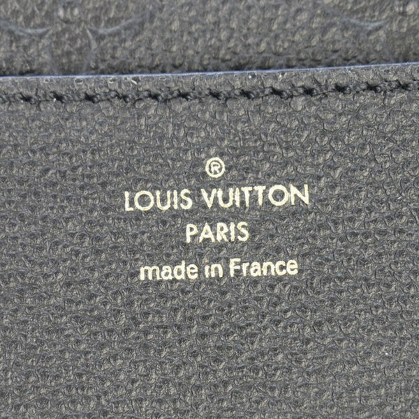 LOUIS VUITTON Blanche MM Empreinte Leather Shoulder Bag Black