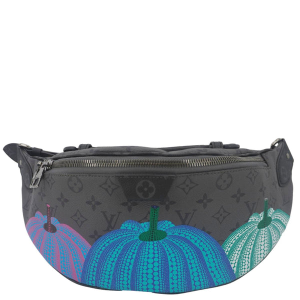 LOUIS VUITTON LV X YK Monogram Reverse Eclipse Pumpkin Canvas Bumbag Gray