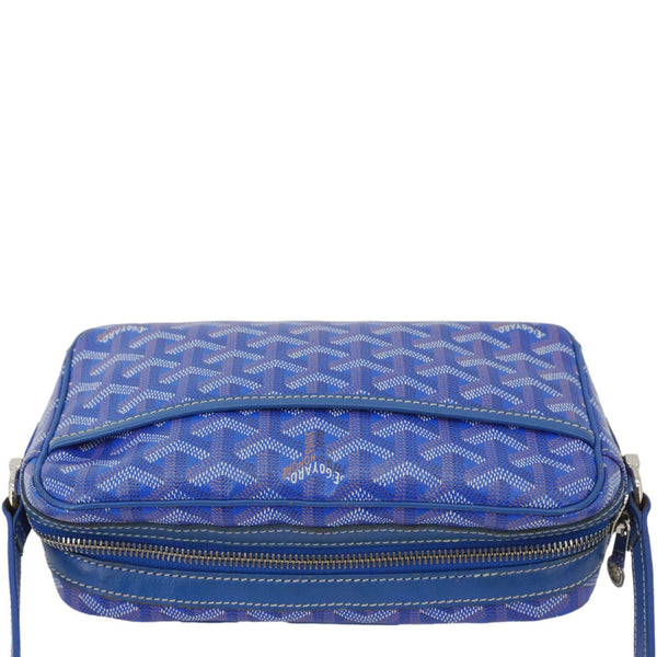 GOYARD Sac Cap Vert PM Canvas Shoulder Bag Blue