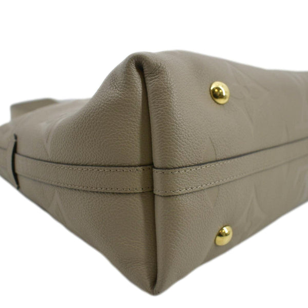 LOUIS VUITTON Carryall MM Monogram Empreinte Crossbody Bag Tourterelle Gray