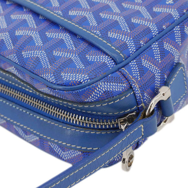 GOYARD Sac Cap Vert PM Canvas Shoulder Bag Blue