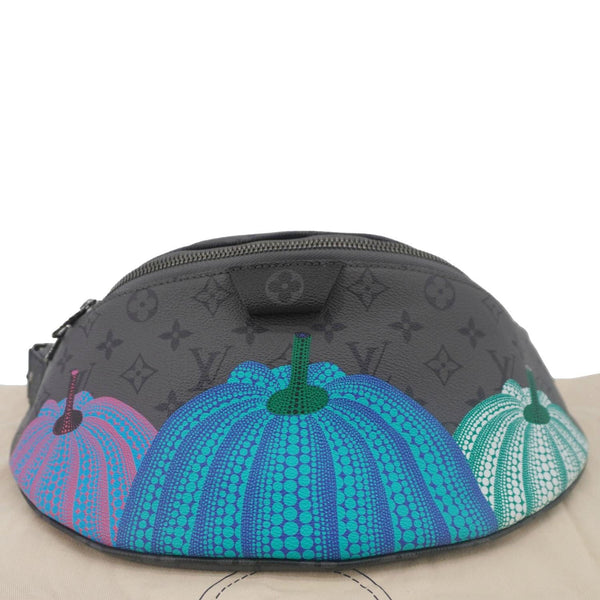 LOUIS VUITTON LV X YK Monogram Reverse Eclipse Pumpkin Canvas Bumbag Gray