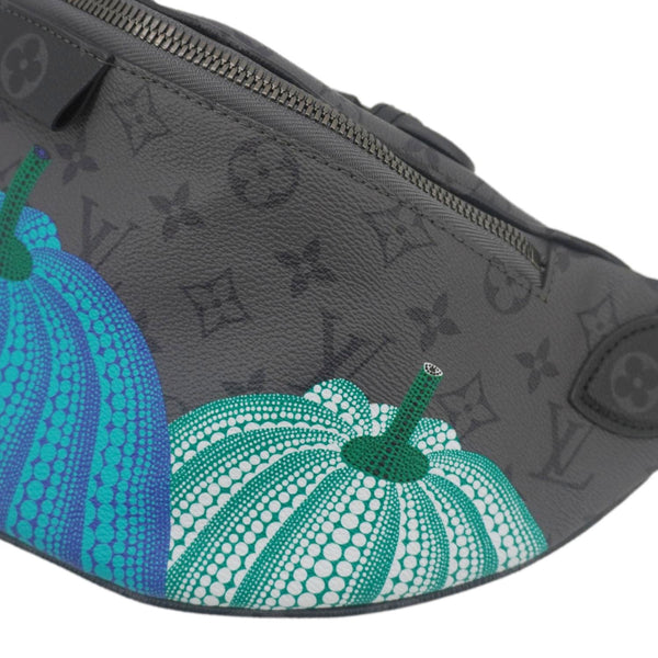 LOUIS VUITTON LV X YK Monogram Reverse Eclipse Pumpkin Canvas Bumbag Gray