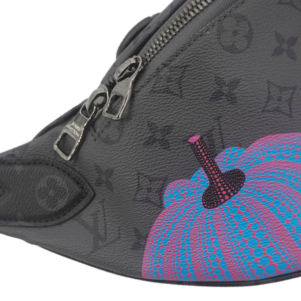 LOUIS VUITTON LV X YK Monogram Reverse Eclipse Pumpkin Canvas Bumbag Gray