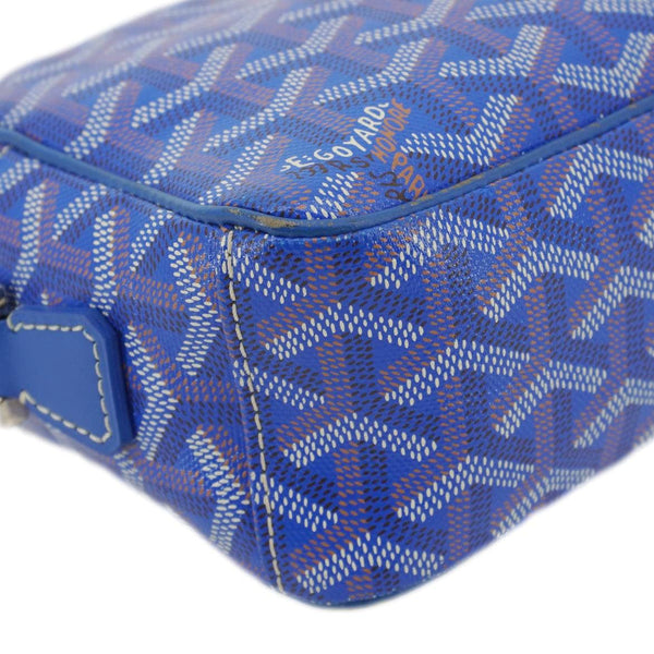 GOYARD Sac Cap Vert PM Canvas Shoulder Bag Blue