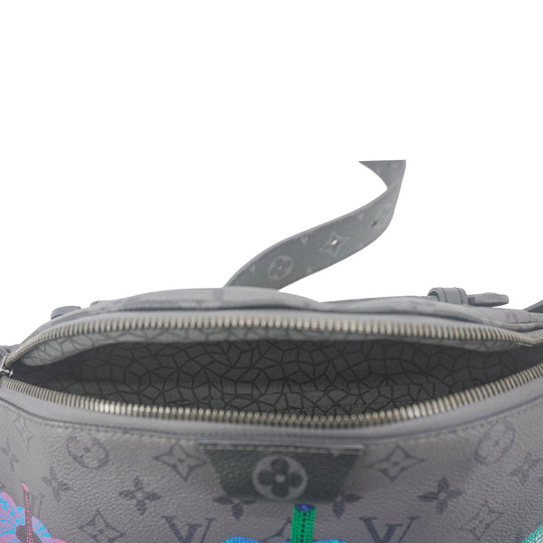 LOUIS VUITTON LV X YK Monogram Reverse Eclipse Pumpkin Canvas Bumbag Gray