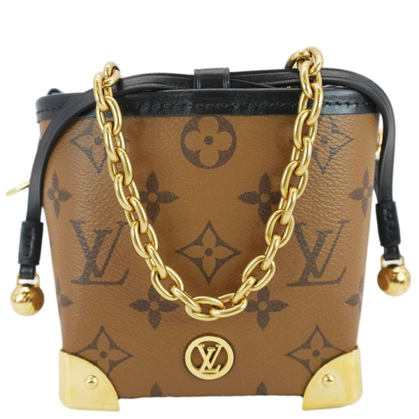 LOUIS VUITTON Noe Monogram Reverse Canvas Crossbody Bag Brown