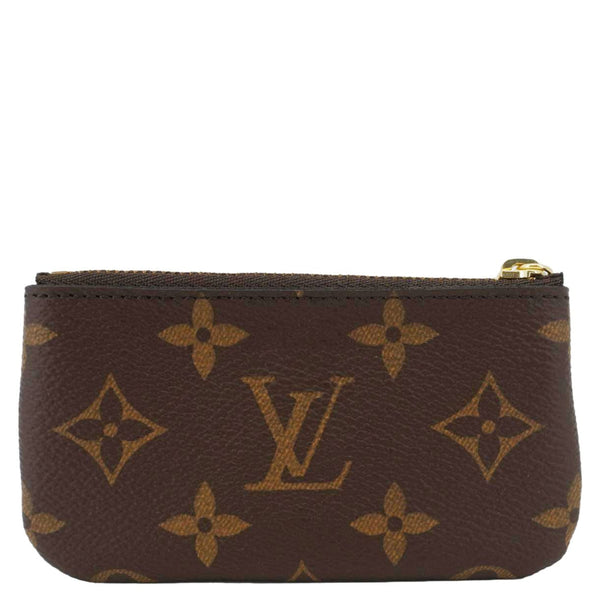 LOUIS VUITTON Key Coin Pouch Monogram Canvas Brown