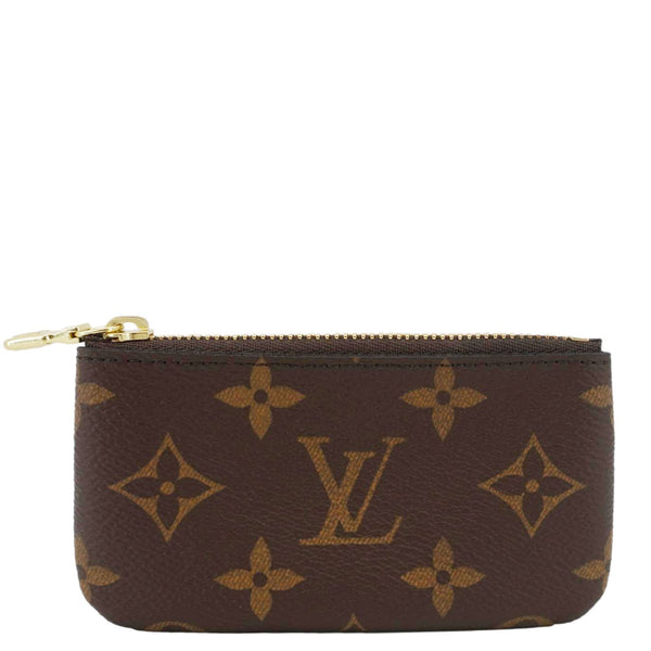 LOUIS VUITTON Key Coin Pouch Monogram Canvas Brown
