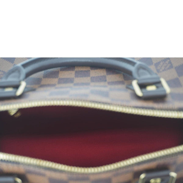 LOUIS VUITTON Speedy 30 Damier Ebene Satchel Bag Brown