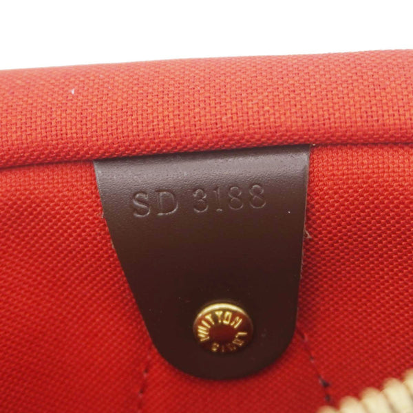 LOUIS VUITTON Speedy 30 Damier Ebene Satchel Bag Brown