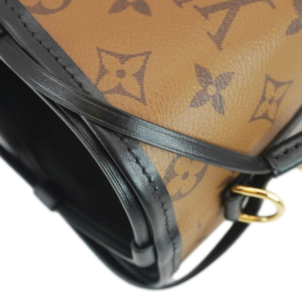 LOUIS VUITTON Noe Monogram Reverse Canvas Crossbody Bag Brown